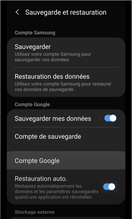 restauration android