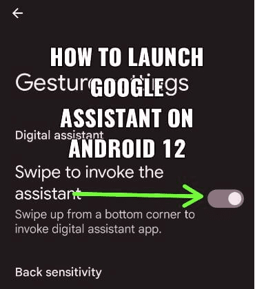 Comment lancer Google Assistant sous Android 12