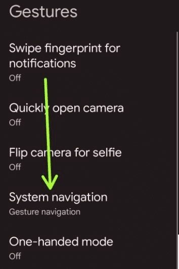 Activer les gestes en plein écran sur Android 12