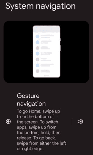 Comment activer les gestes en plein écran sur Android 12