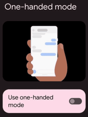 Comment activer le mode à une main sur Android 12