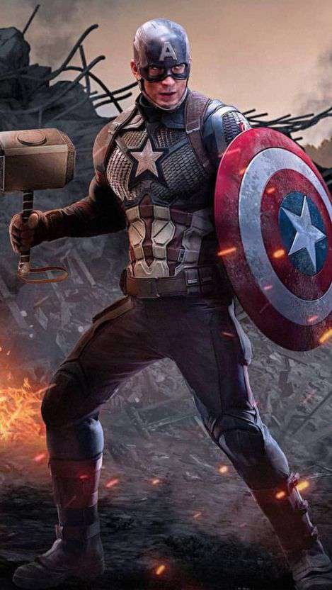 Captain America HD Fond d'écran iPhone 13 pro
