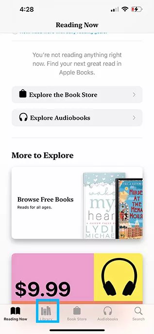 Library in Books app