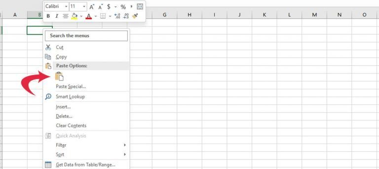 Comment convertir un PDF en Excel - Coller (conserver la mise en forme)