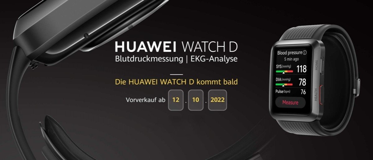Huawei Watch D arrive enfin en Europe, les ventes commencent le 12 octobre