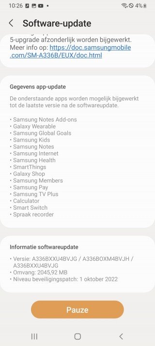 Mise à jour stable One UI 5.0 basée sur Android 13 du Samsung Galaxy A33 5G