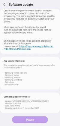 Une mise à jour UI 5/Android 13 arrive sur le Samsung Galaxy M32 5G