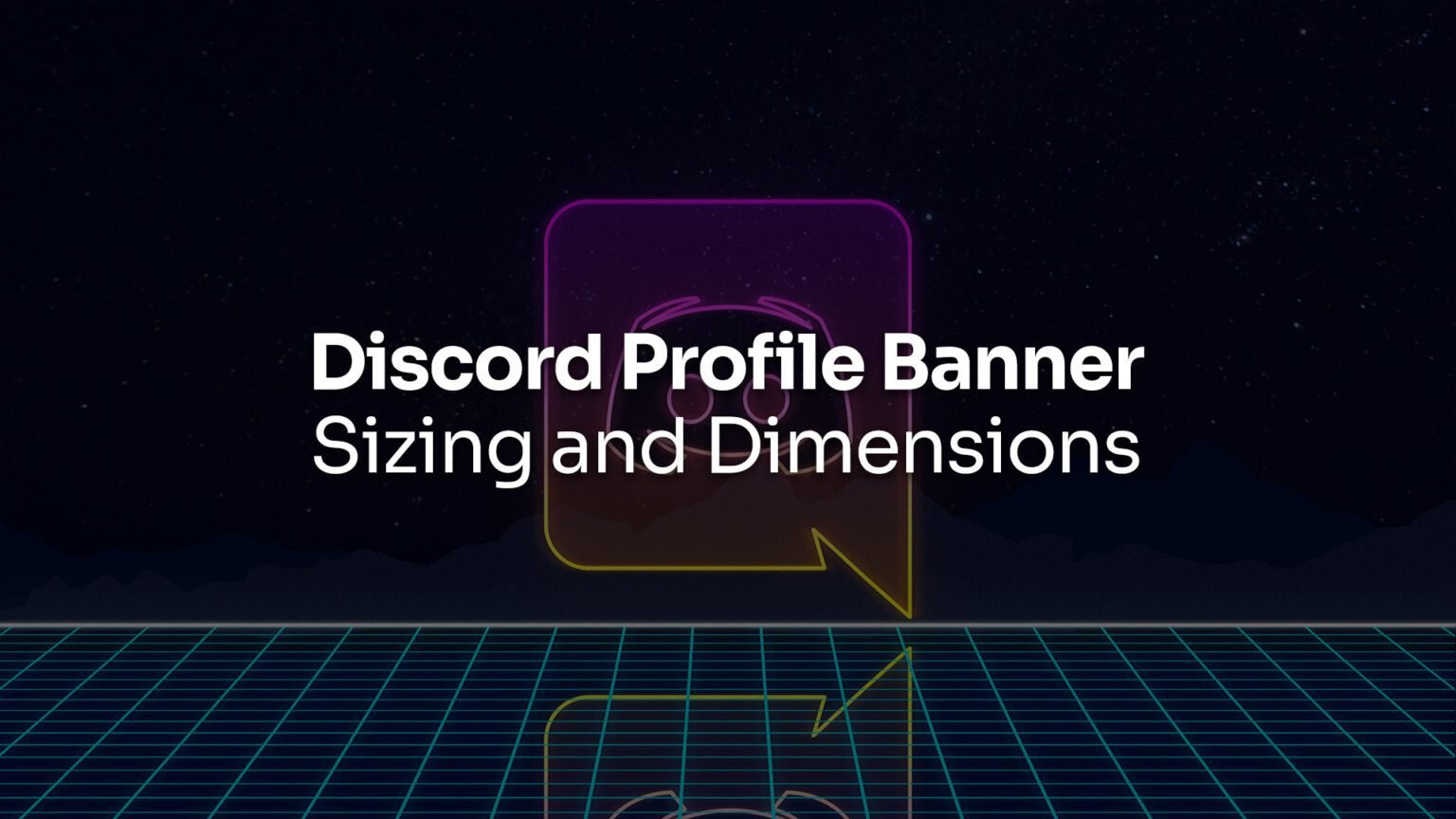 Banner discord profilu: velikost a rozměry