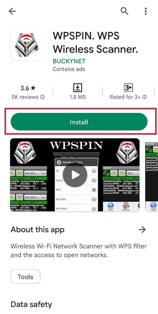     Installer WPSPIN |  Comment pirater les mots de passe Wi-Fi sur Android