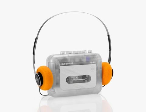 lecteur de cassettes avec écouteurs