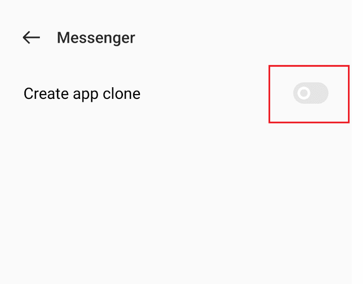 Cliquez sur l'icône qui accorde l'autorisation de cloner.  Comment installer la même application deux fois sans espace parallèle